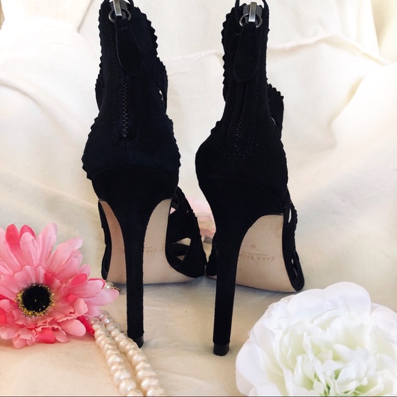 Zara zip-up bootie high heels!  NEW! - Picture 3 of 8